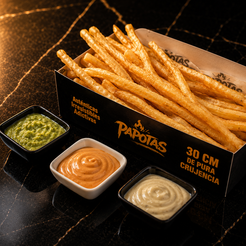 Papotas Original, papas fritas gigantes crujientes con sabor tradicional