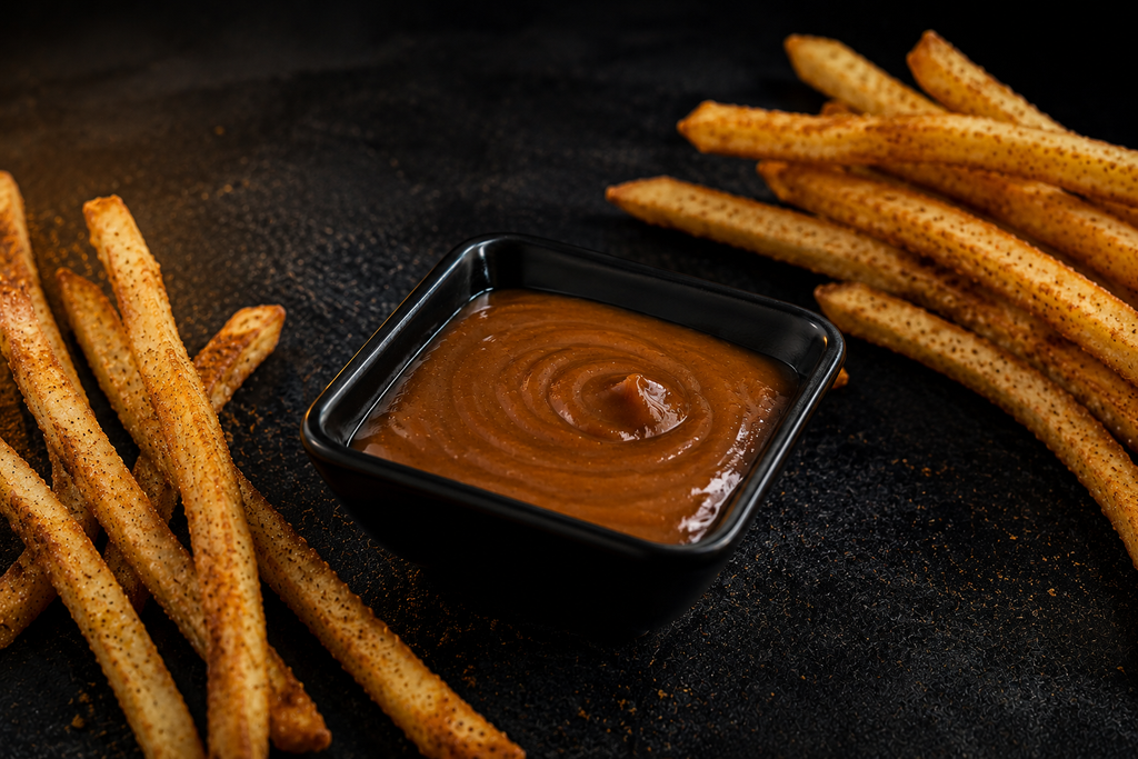 Salsa BBQ Fuego Dulce Papotas con sabor ahumado, miel y toque picante suave